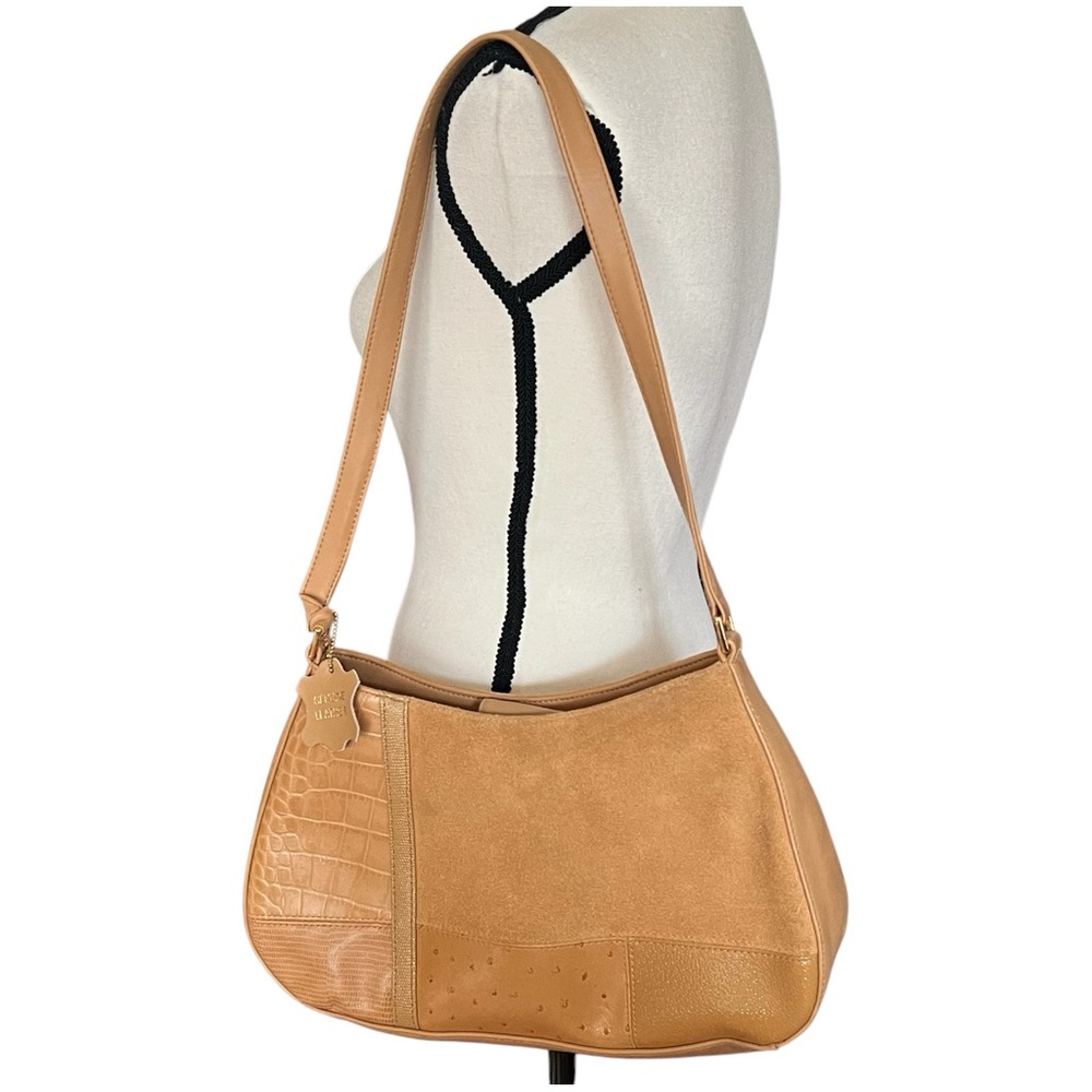 Giani Bernini Leather Patchwork Style Shoulder Ha… - image 1